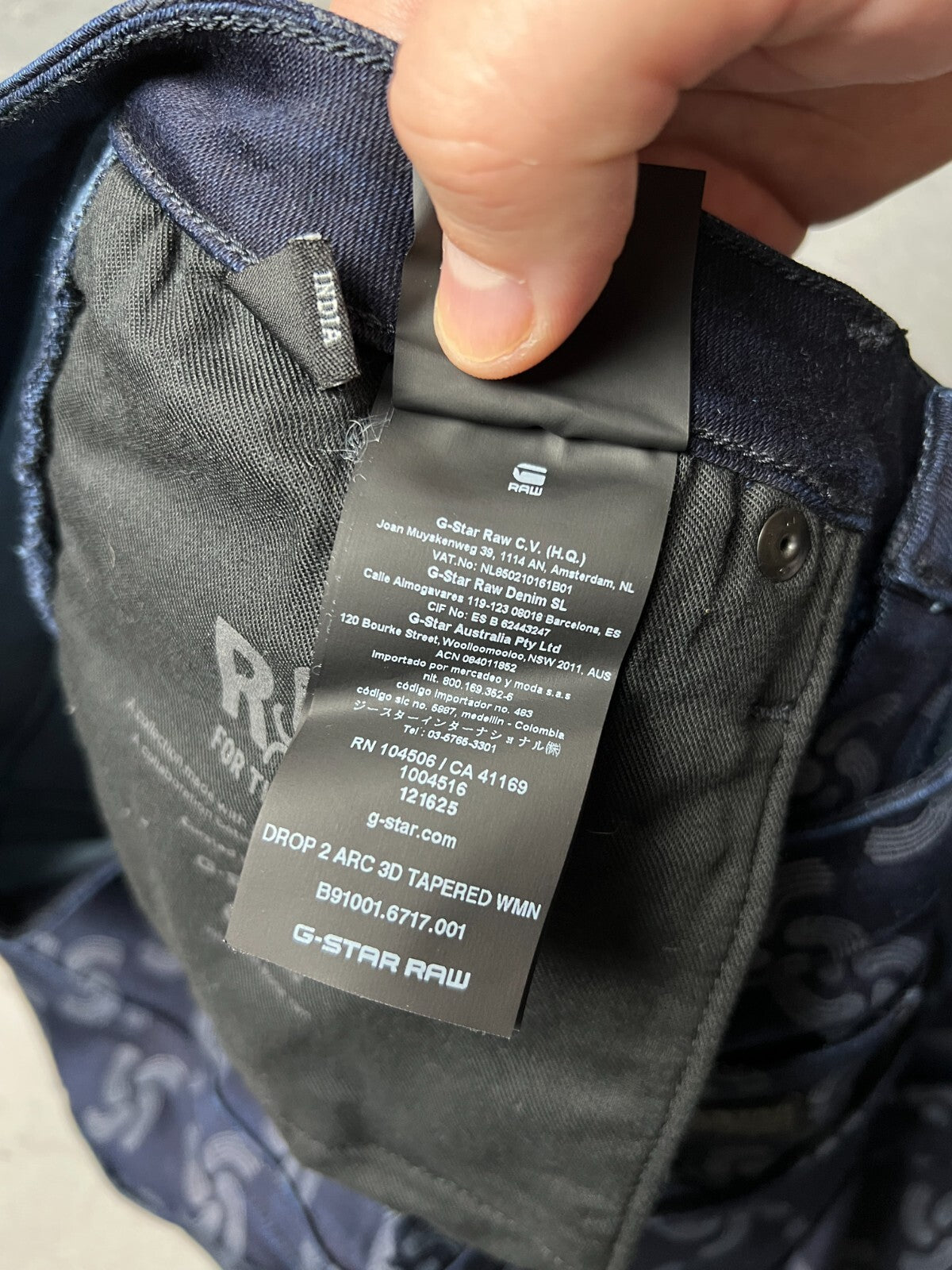 G-Star Raw Drop 2 ARC 3D Slim Tapered Pants y2k Avant Garde