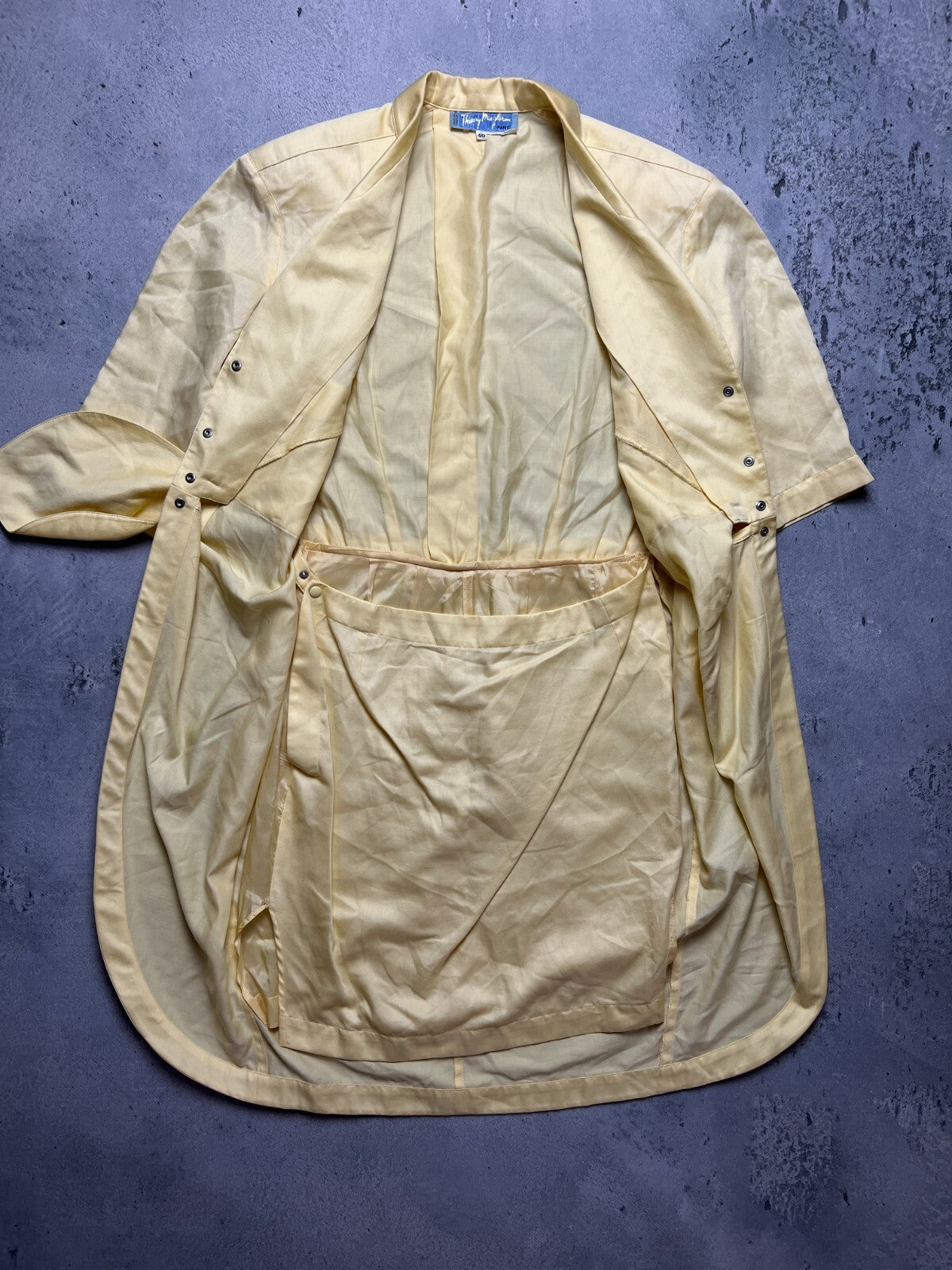 1980s Vintage Thierry Mugler Summer Shirt Dress Skirt Luxury
