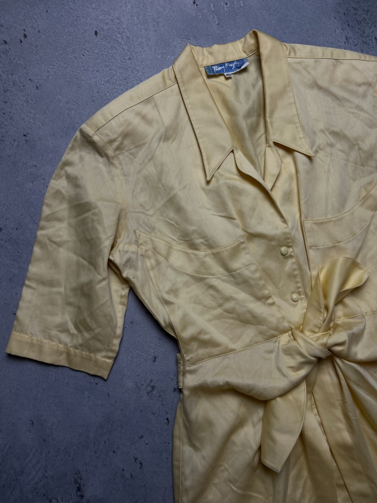 1980s Vintage Thierry Mugler Summer Shirt Dress Skirt Luxury