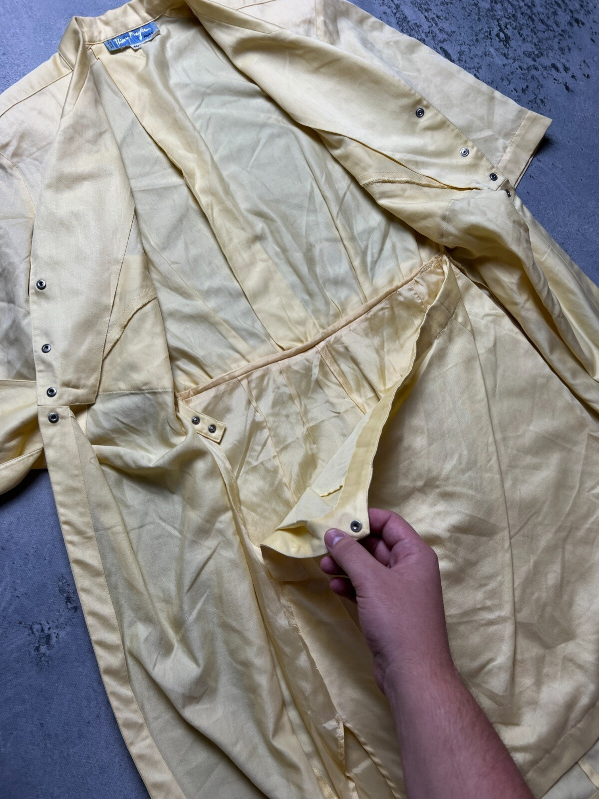 1980s Vintage Thierry Mugler Summer Shirt Dress Skirt Luxury