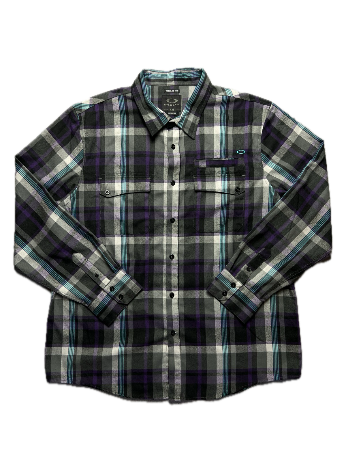 Oakley Outdoor y2k Flannel Luxury Checked Shirt 90s 00s USA
