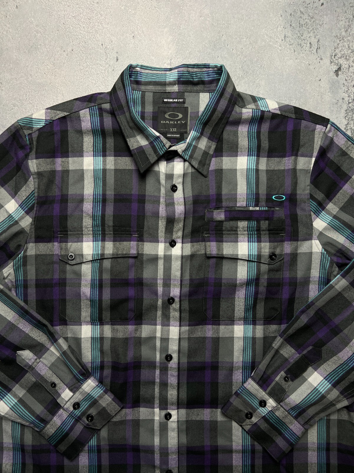 Oakley Outdoor y2k Flannel Luxury Checked Shirt 90s 00s USA