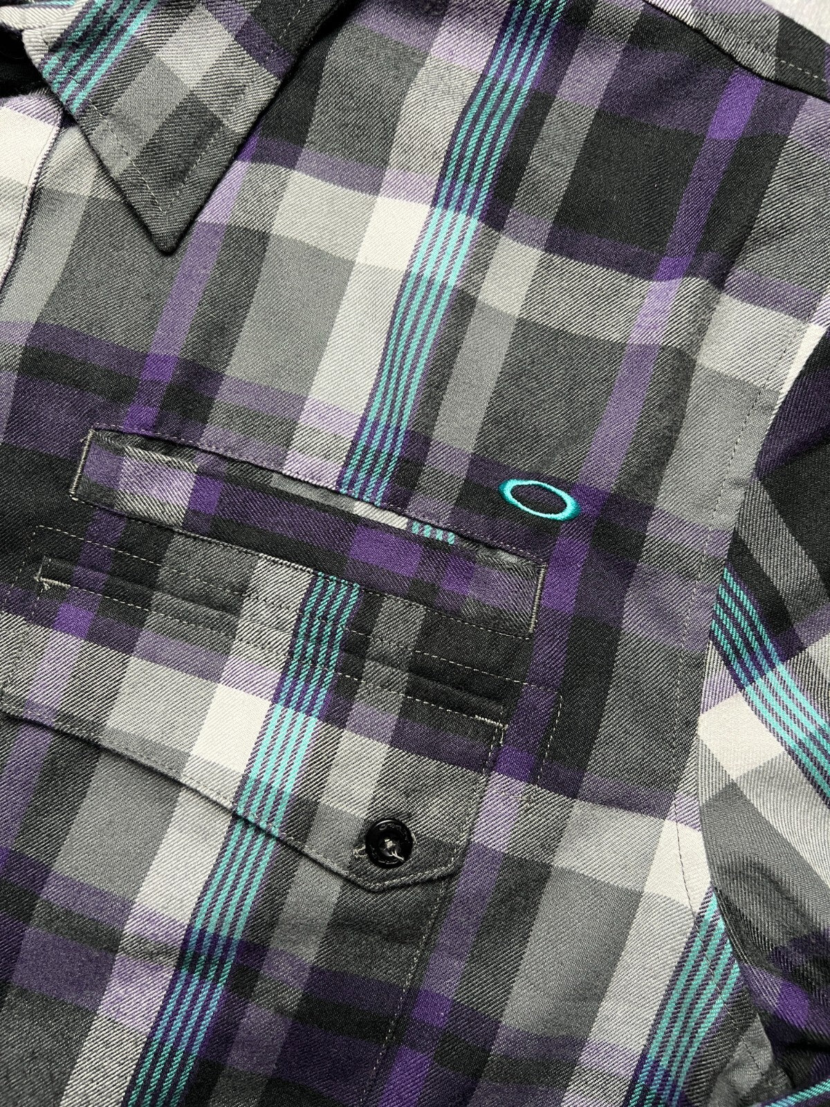 Oakley Outdoor y2k Flannel Luxury Checked Shirt 90s 00s USA