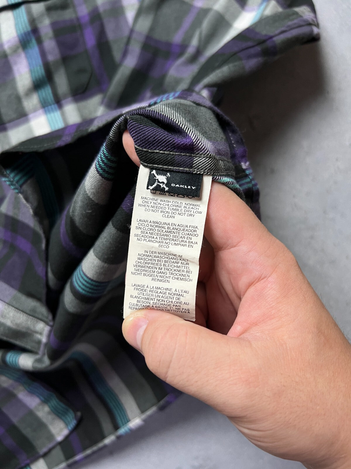 Oakley Outdoor y2k Flannel Luxury Checked Shirt 90s 00s USA