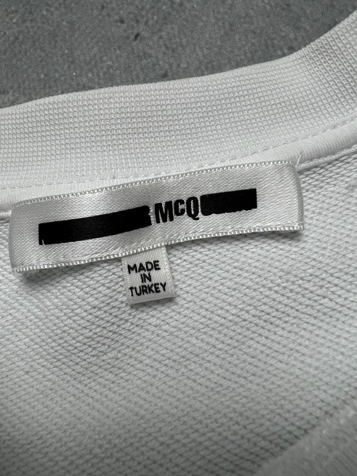 McQ Alexander McQueen Embroidered Repeated Monogram Big Logo
