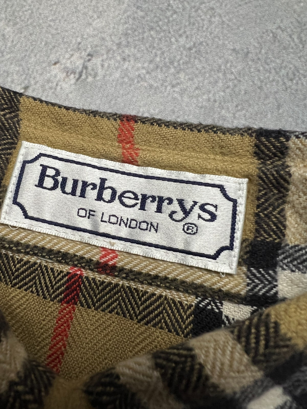 Vintage Burberry’s Shirt Button Up Nova Check Custom Casual
