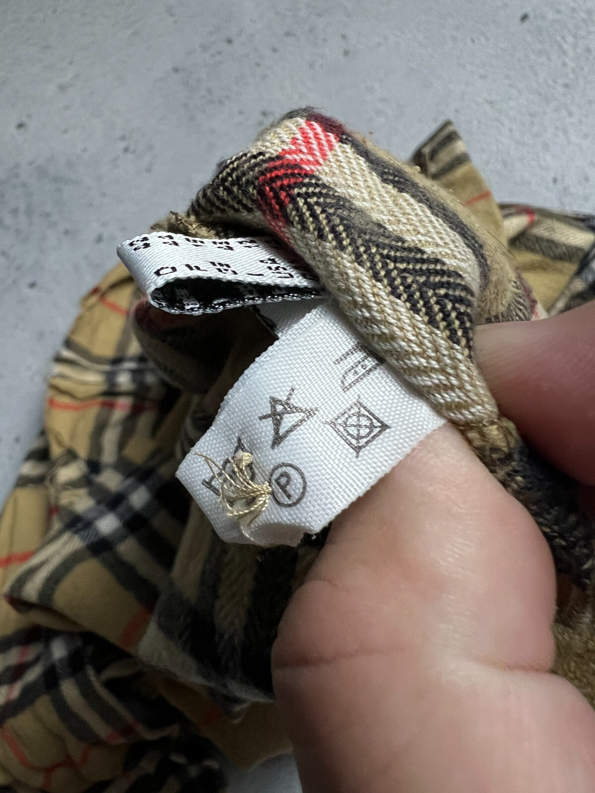 Vintage Burberry’s Shirt Button Up Nova Check Custom Casual