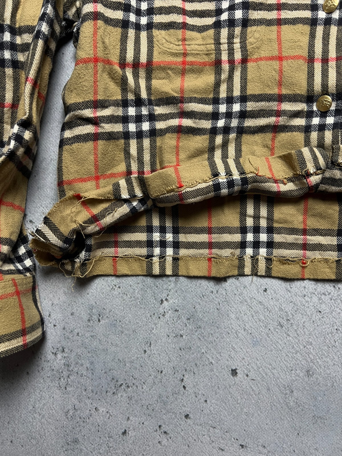 Vintage Burberry’s Shirt Button Up Nova Check Custom Casual