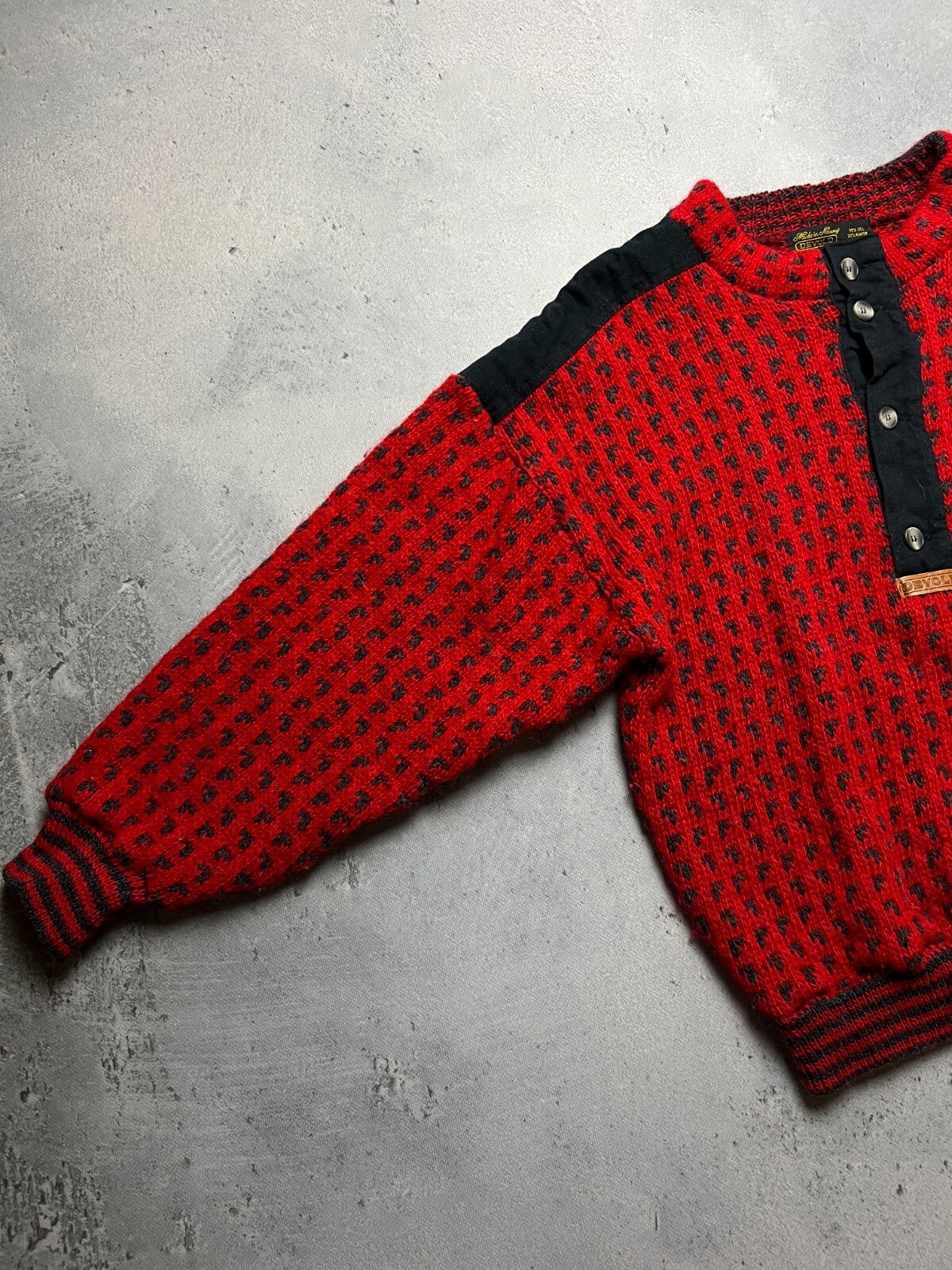 Vintage Devold Made In Norway Crazy Wool Warm Sweater y2k