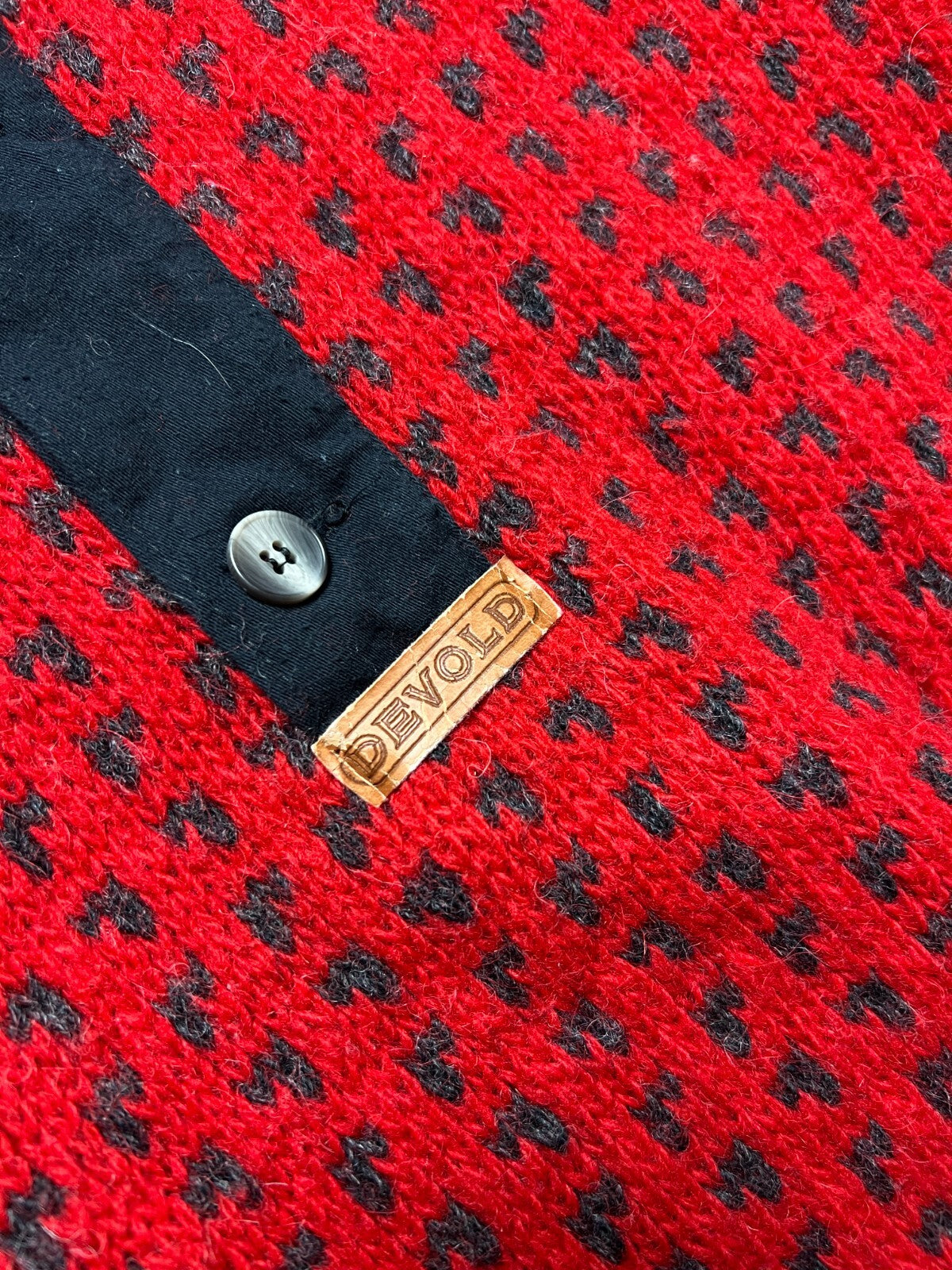 Vintage Devold Made In Norway Crazy Wool Warm Sweater y2k