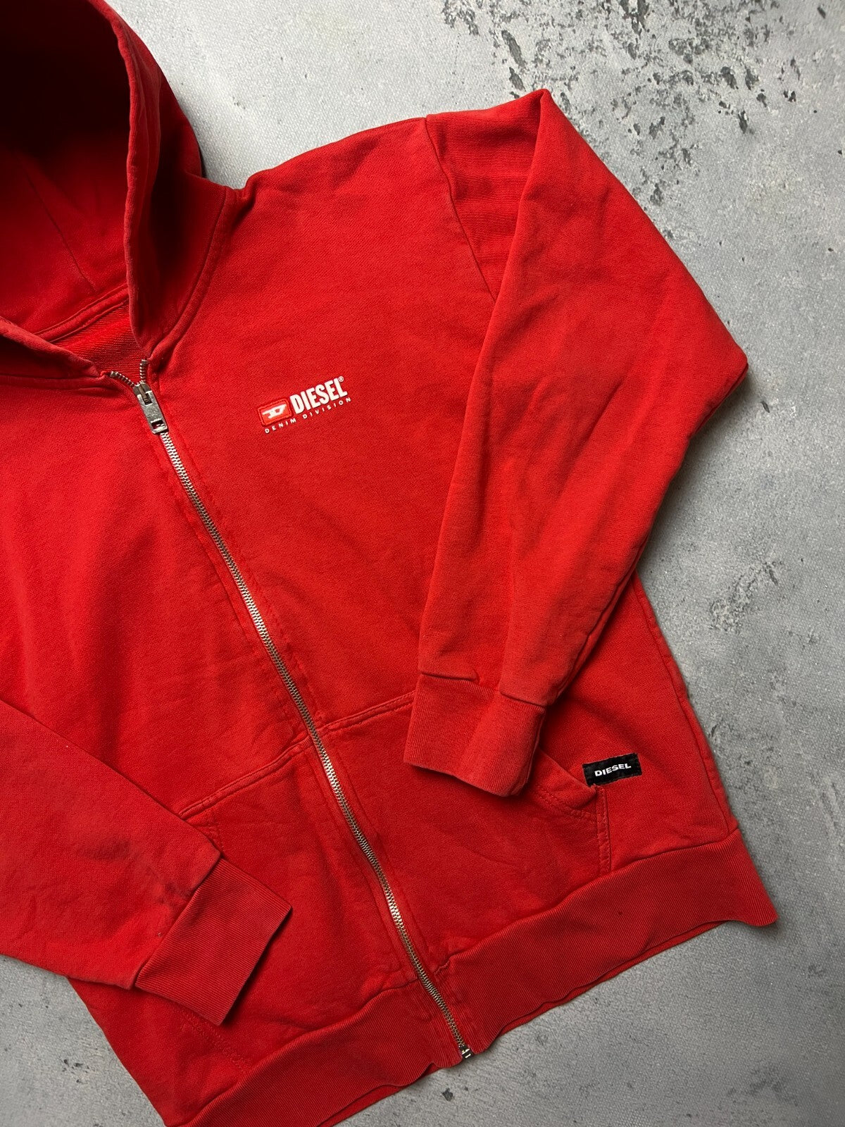 Diesel Vintage Hoodie Mohawk Punk Big Logo y2k Archive 90s