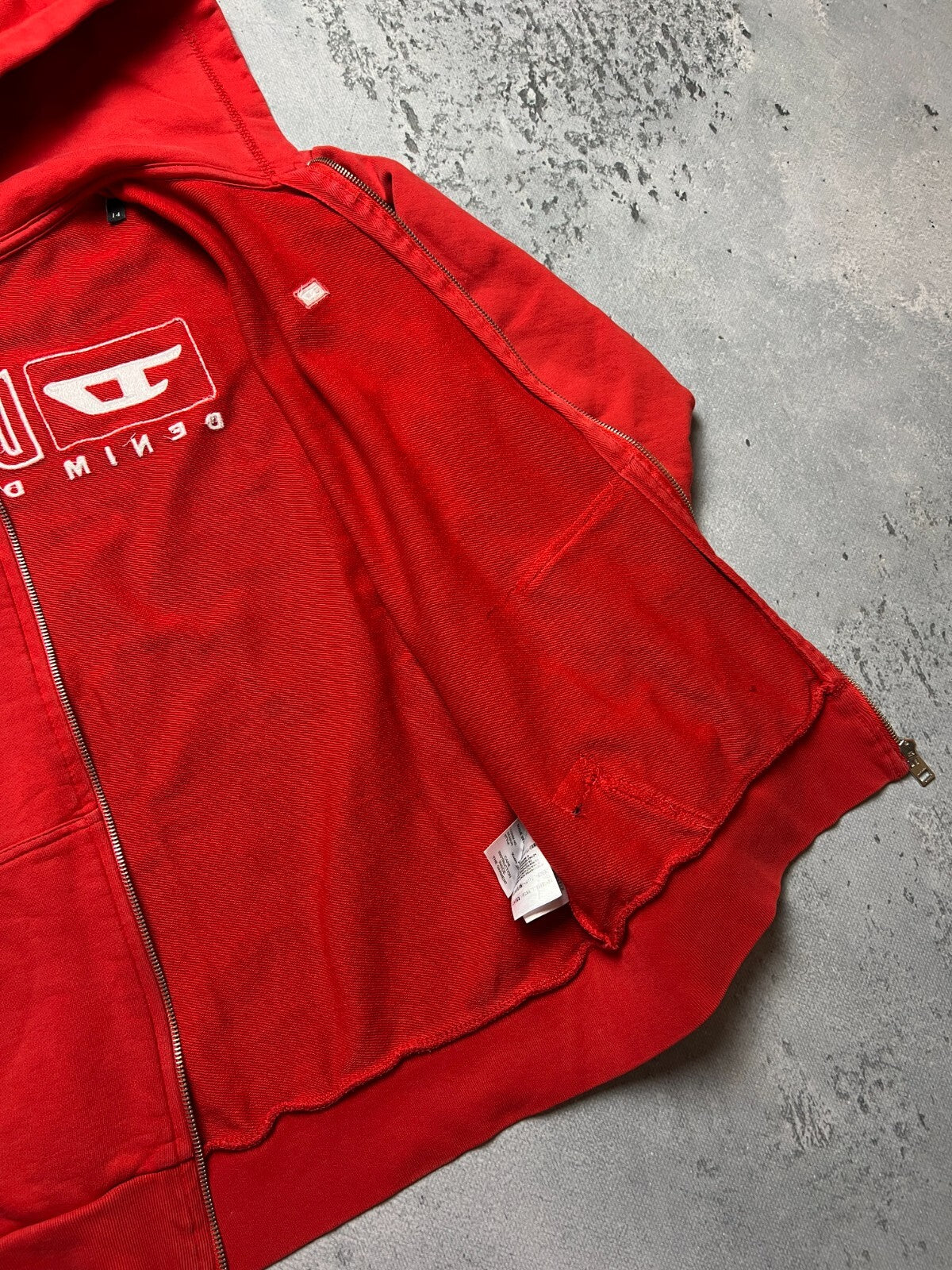 Diesel Vintage Hoodie Mohawk Punk Big Logo y2k Archive 90s