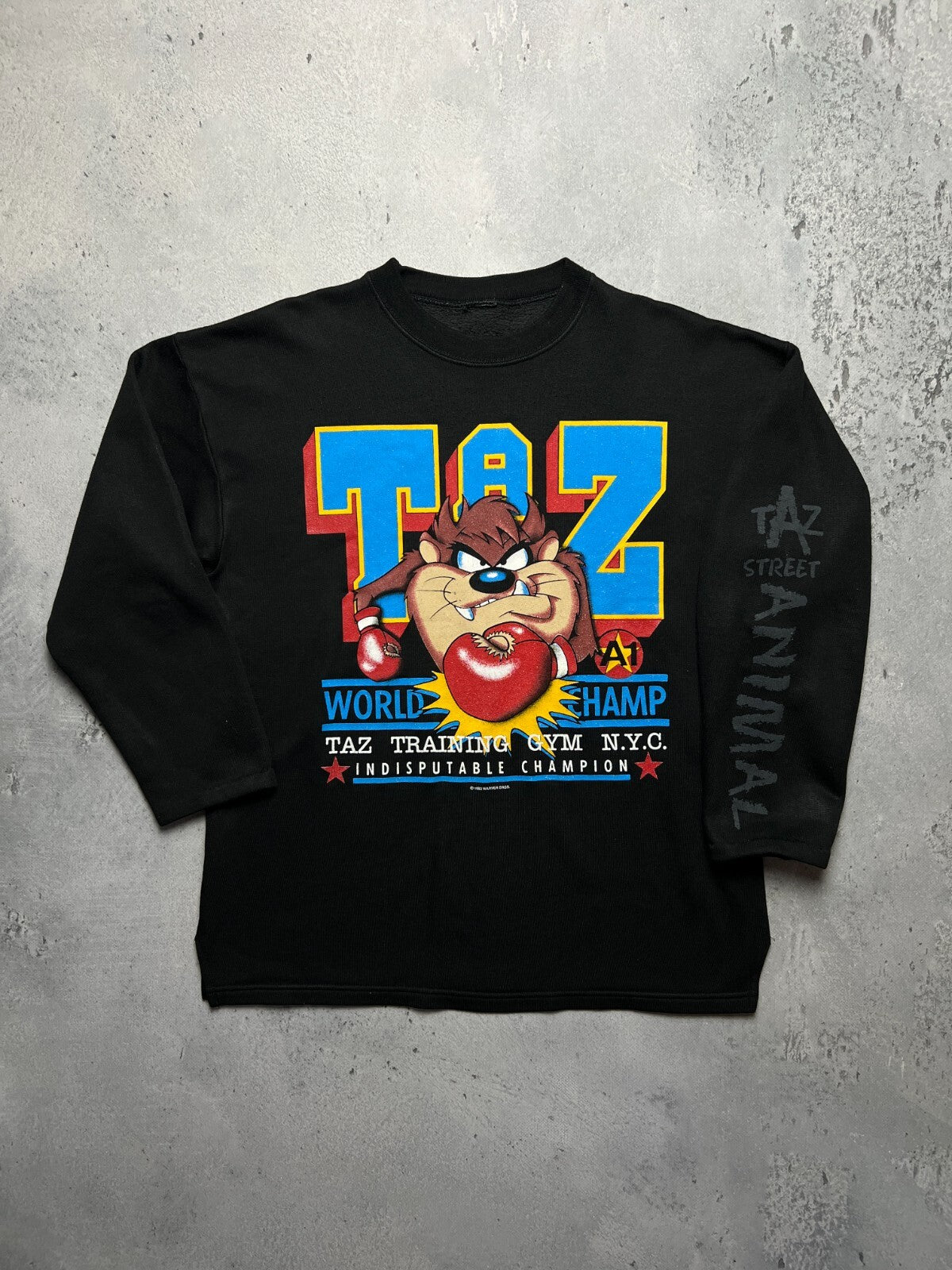 Vintage 1993 Warner Bros Tazmanian Devil Crewneck y2k USA