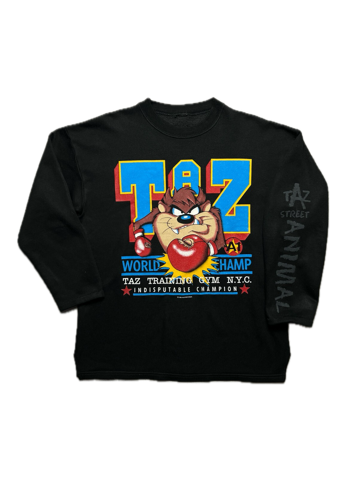 Vintage 1993 Warner Bros Tazmanian Devil Crewneck y2k USA