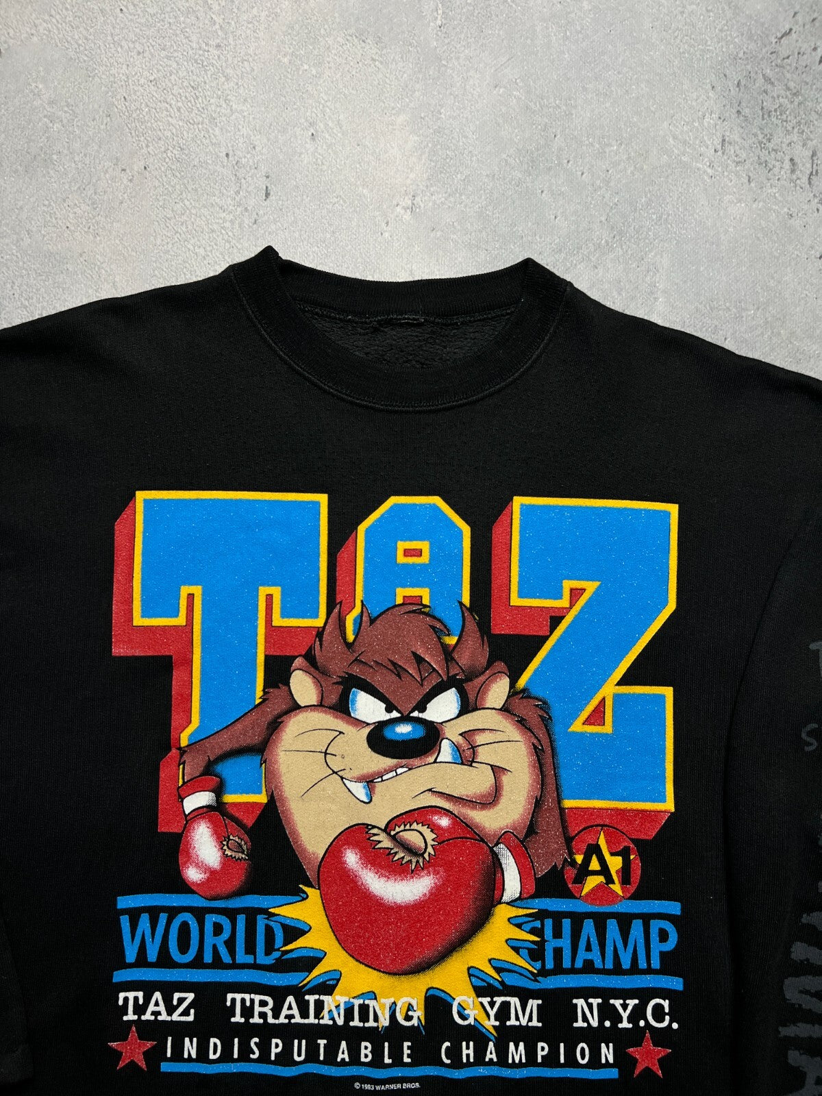 Vintage 1993 Warner Bros Tazmanian Devil Crewneck y2k USA