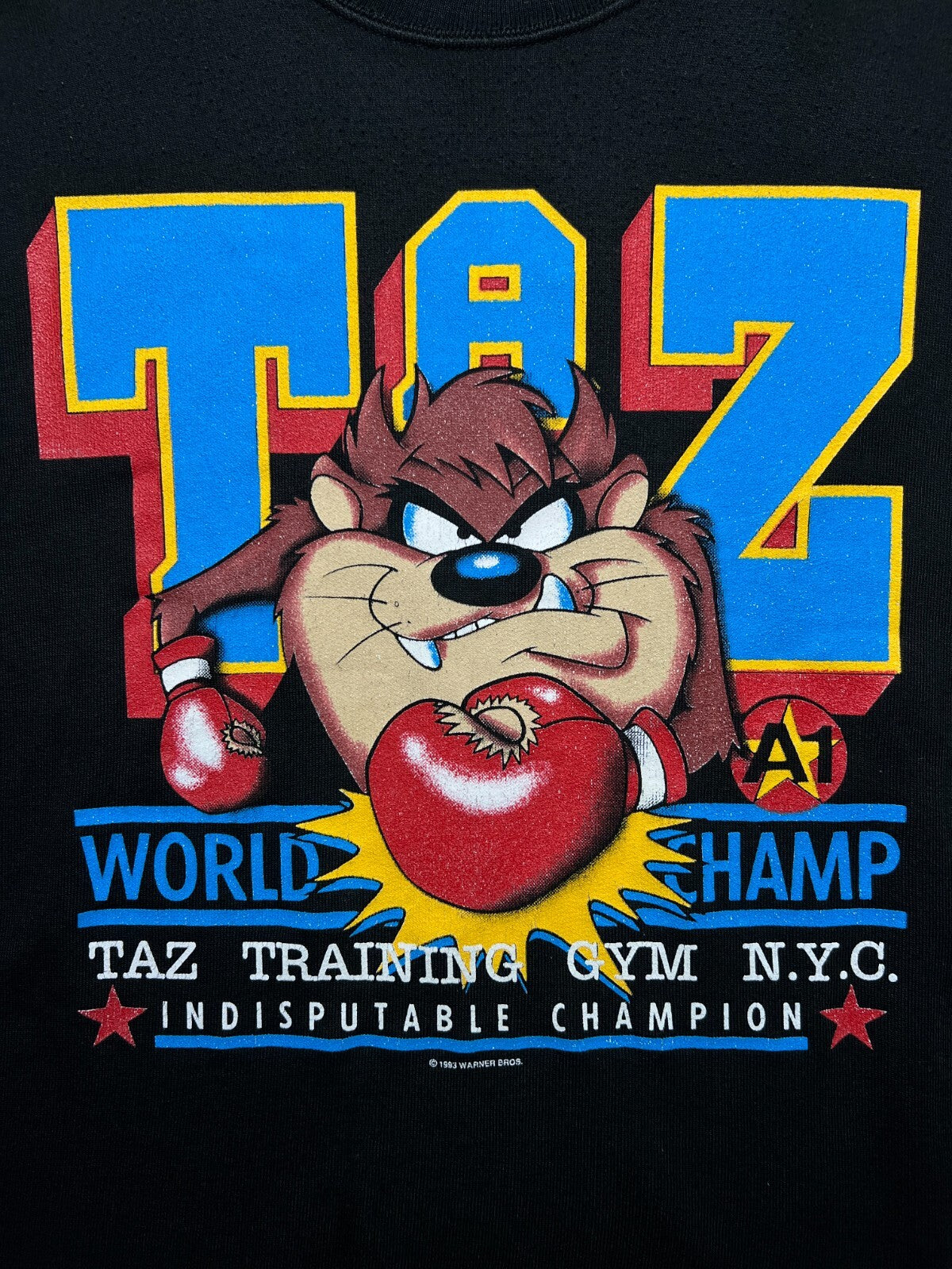 Vintage 1993 Warner Bros Tazmanian Devil Crewneck y2k USA
