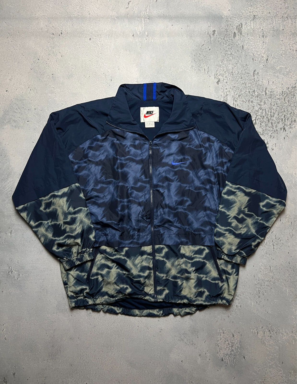 Nike Vintage Big Logo Track Jacket Swoosh Zip-Up y2k 90s USA