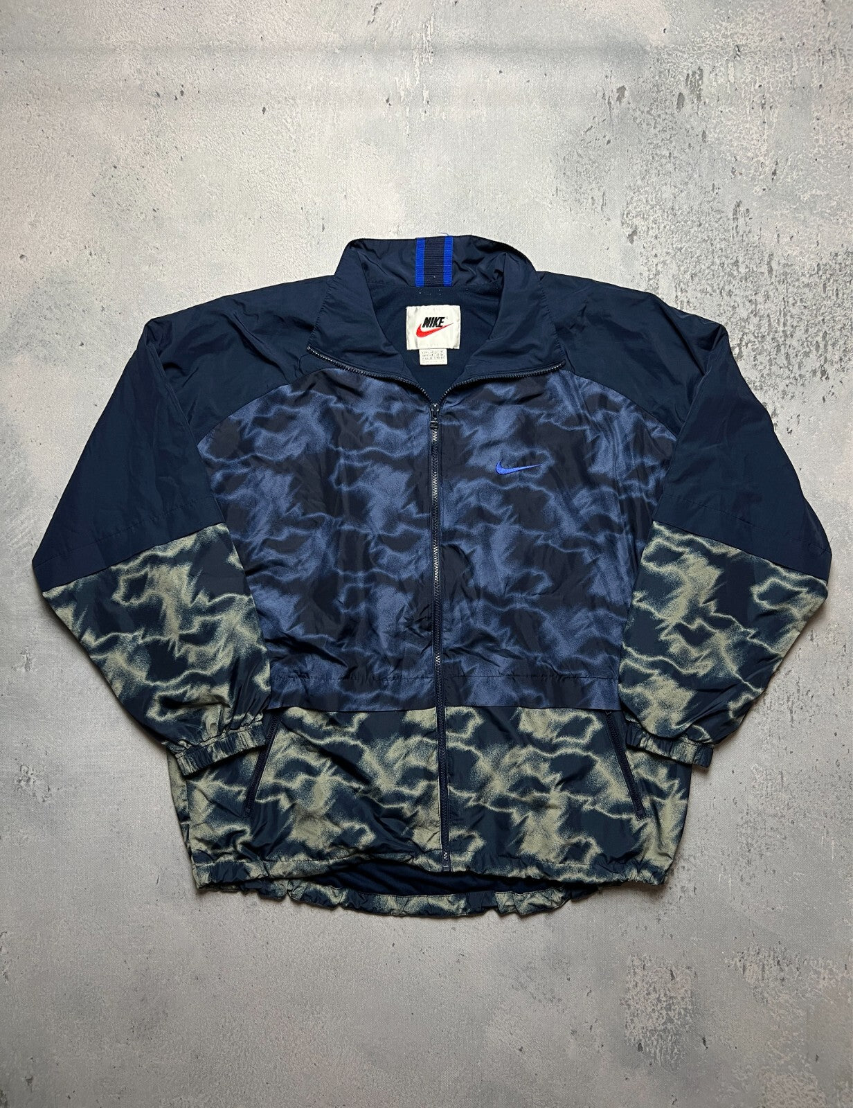 Nike Vintage Big Logo Track Jacket Swoosh Zip-Up y2k 90s USA