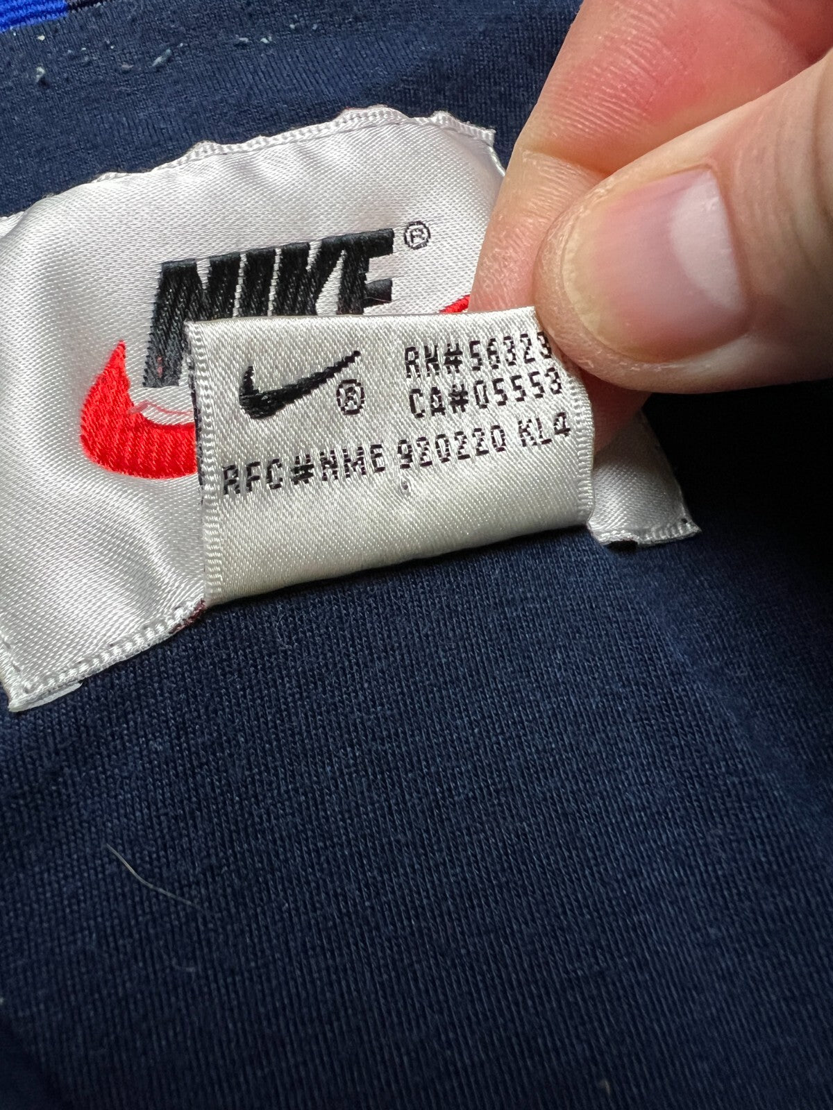 Nike Vintage Big Logo Track Jacket Swoosh Zip-Up y2k 90s USA
