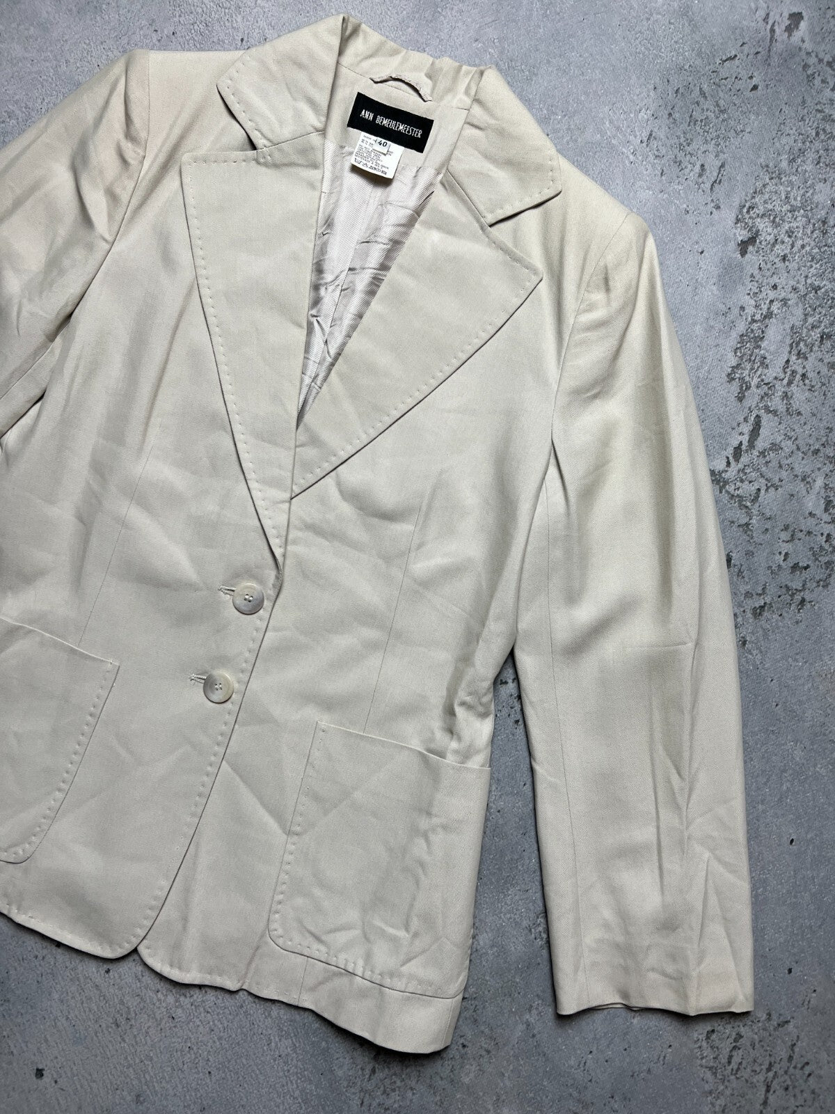Vintage Ann Demeulemeester Outer Blazer Jacket Size 40