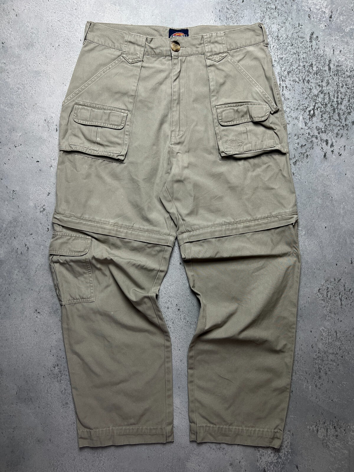 Vintage Dickies 2in1 Cargo Pants transformer Shorts y2k 00s