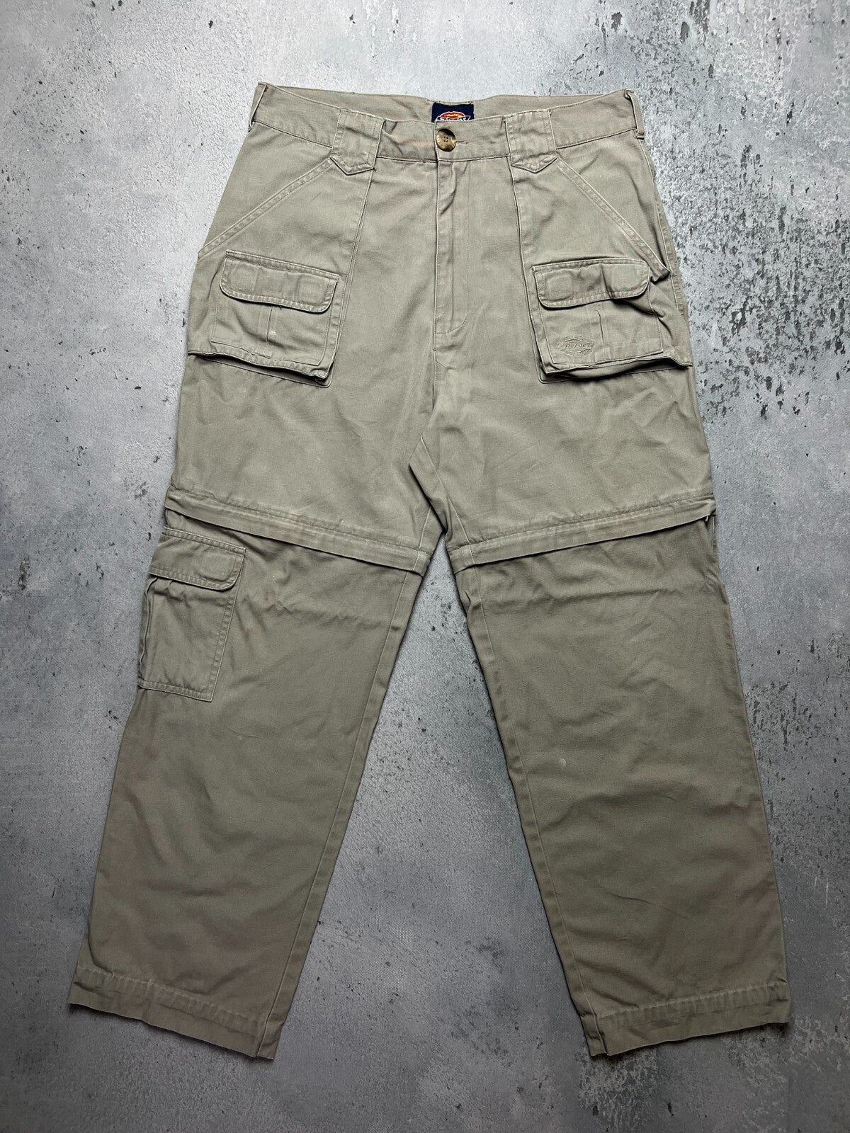 Vintage Dickies 2in1 Cargo Pants transformer Shorts y2k 00s
