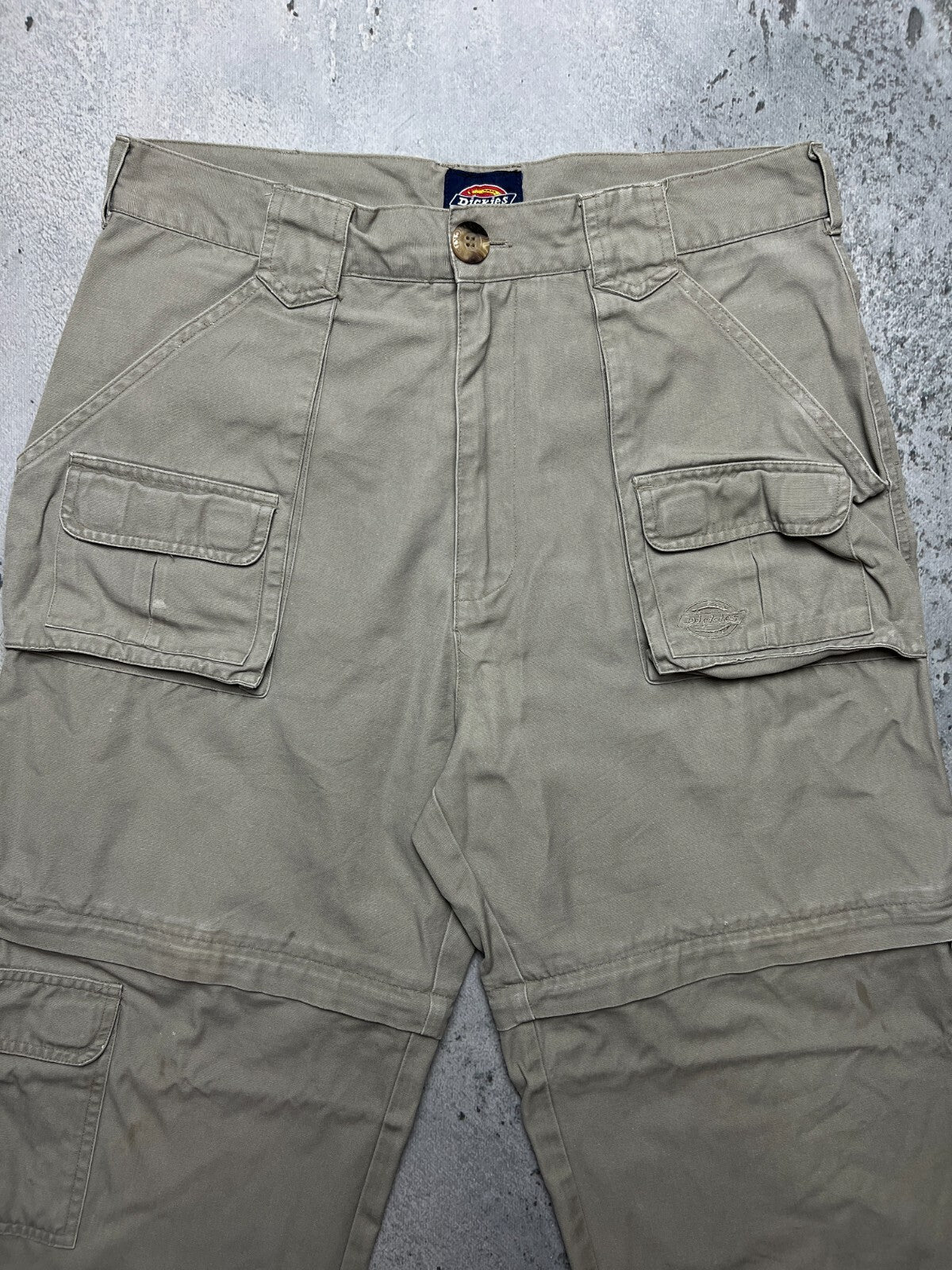 Vintage Dickies 2in1 Cargo Pants transformer Shorts y2k 00s