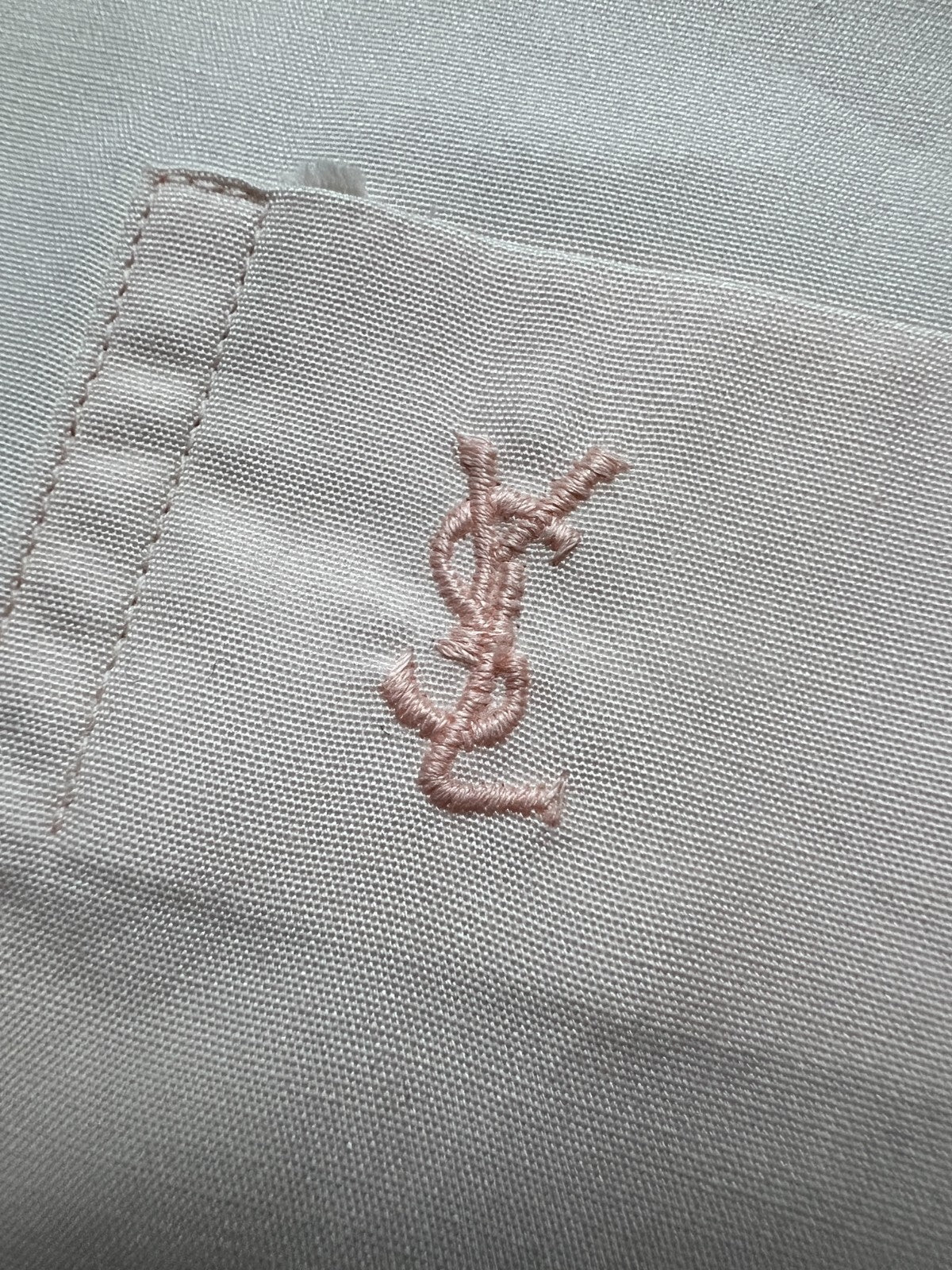 YSL Shirt Cotton Yves Saint Laurent Summer Shirtsleeve 90s