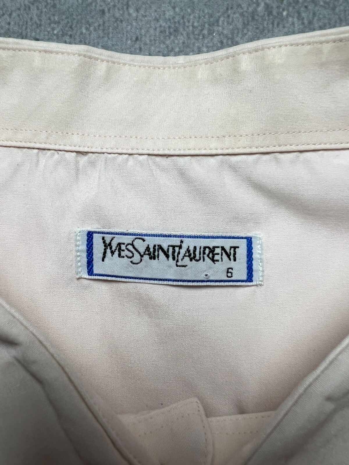 YSL Shirt Cotton Yves Saint Laurent Summer Shirtsleeve 90s