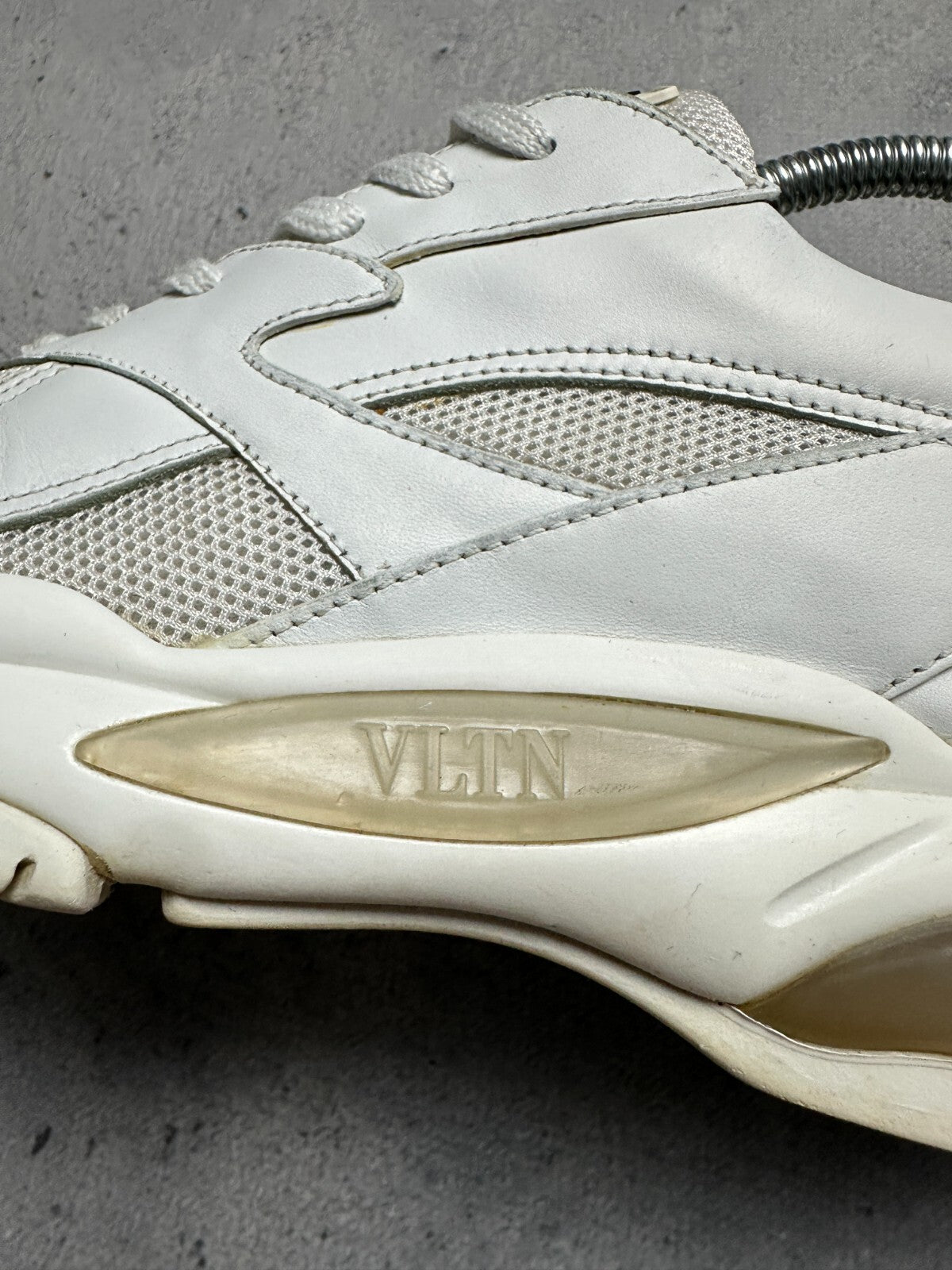 Valentino Sneakers Bounce Raised Sole Low Top Trainers White