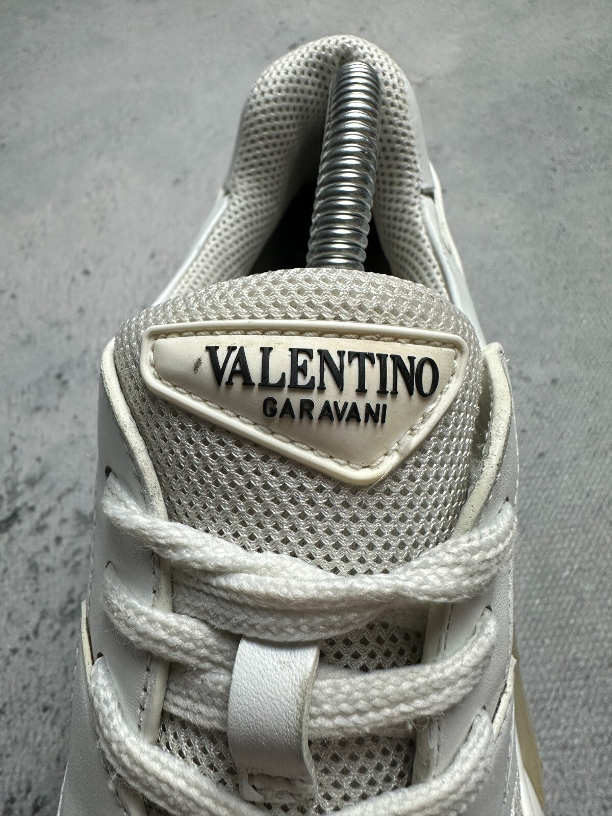 Valentino Sneakers Bounce Raised Sole Low Top Trainers White