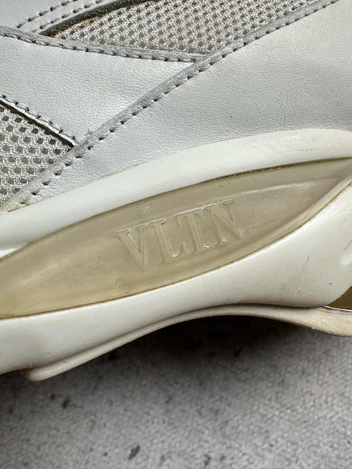 Valentino Sneakers Bounce Raised Sole Low Top Trainers White