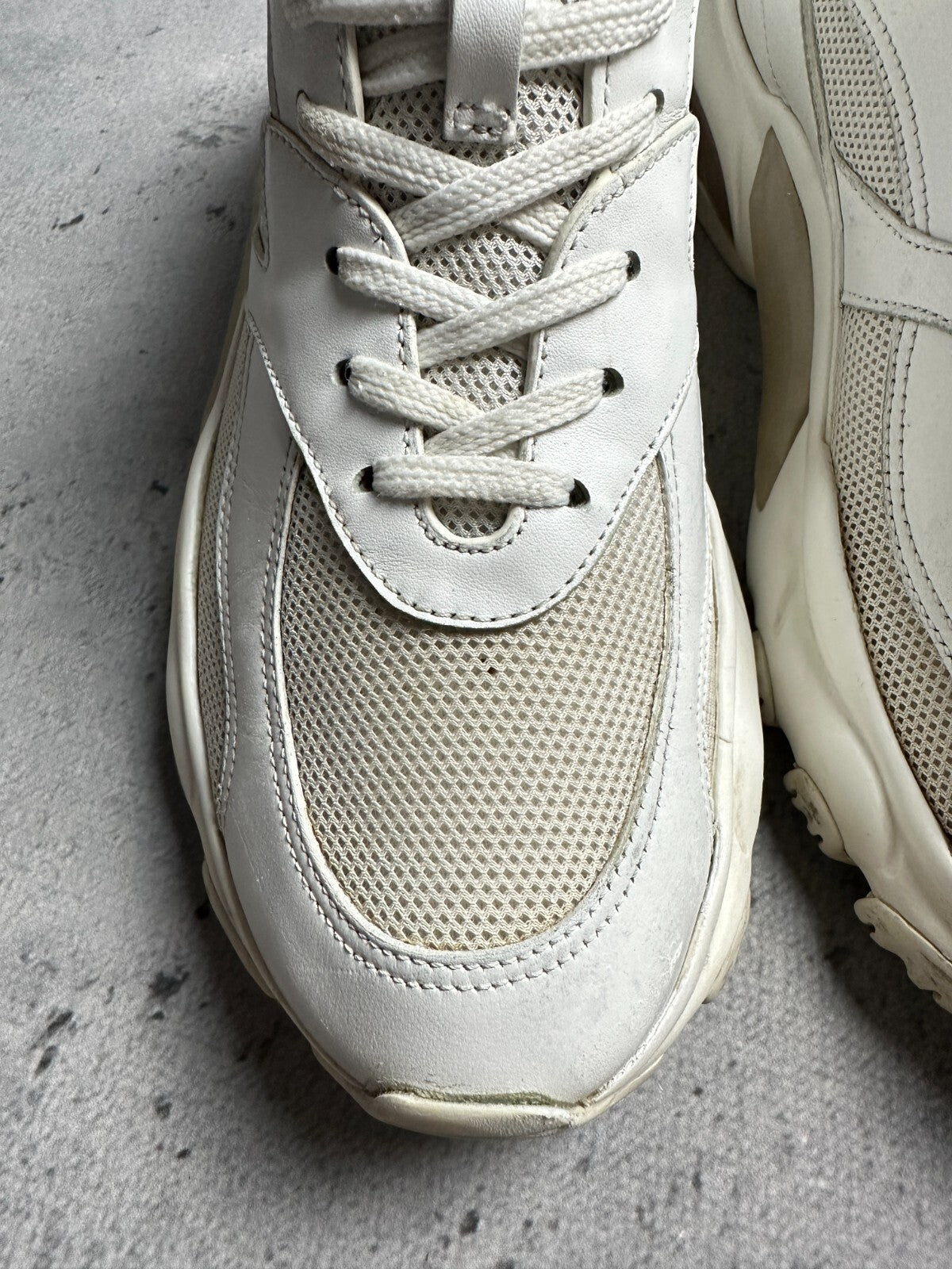 Valentino Sneakers Bounce Raised Sole Low Top Trainers White