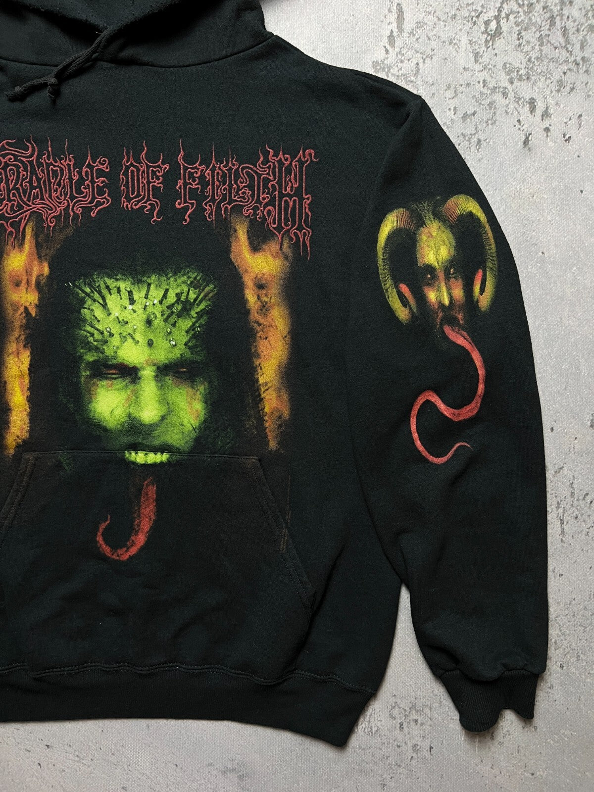 Cradle of Filth Evil Eve Pleaser Hoodie Vintage Rare 00s 90s