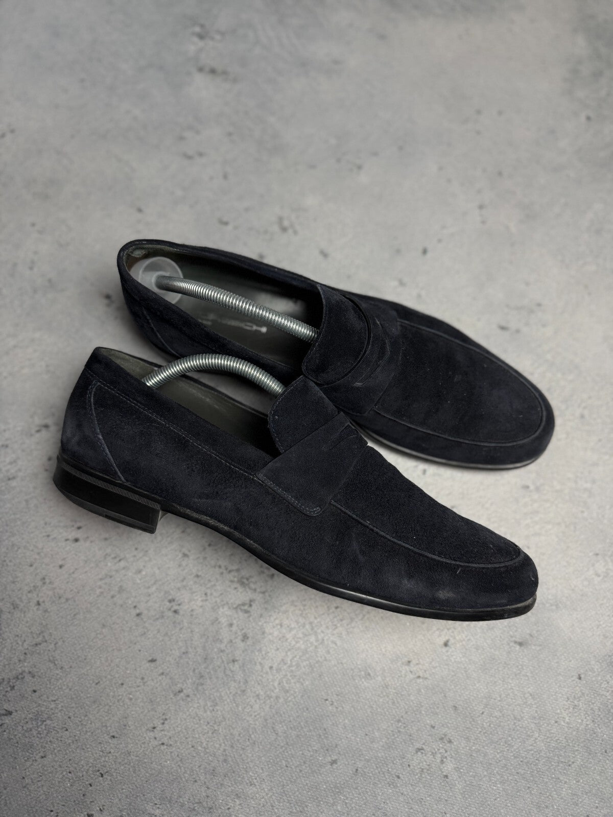 Moreschi 40131 Graz Suede Loafer Shoes Italy Lux Quality