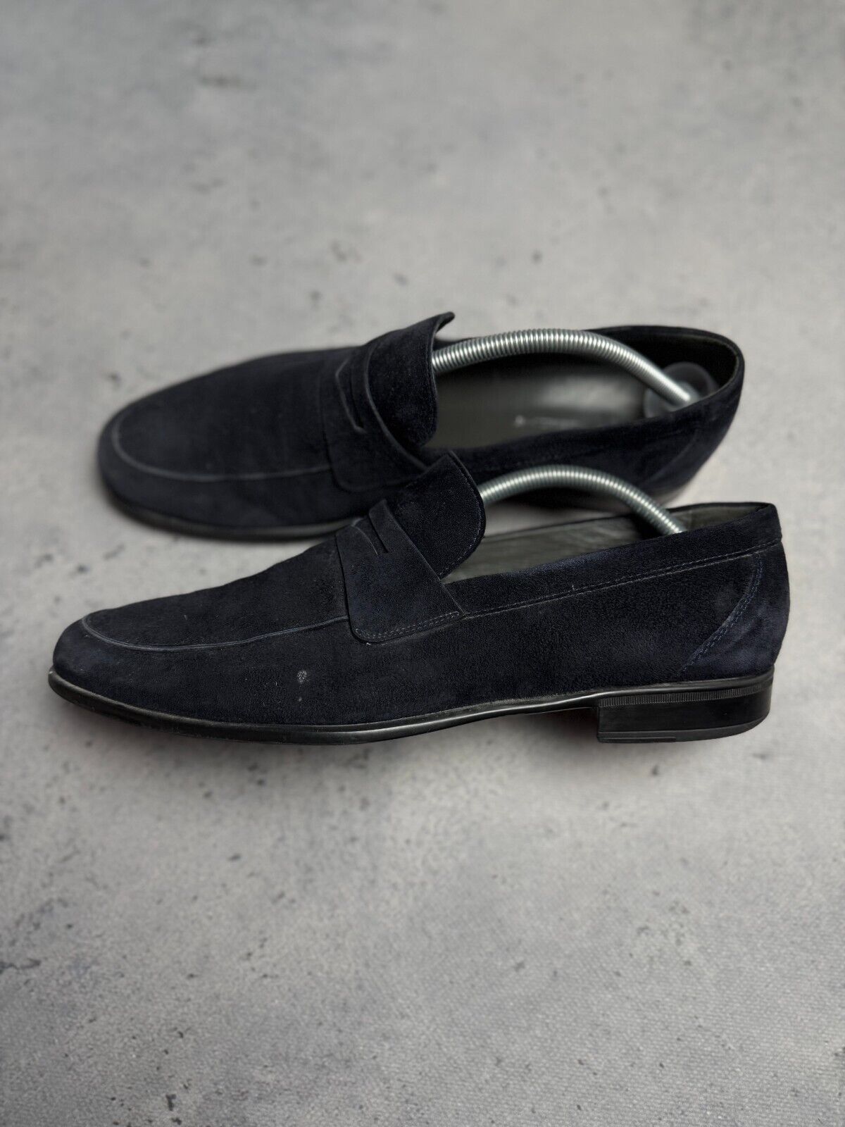 Moreschi 40131 Graz Suede Loafer Shoes Italy Lux Quality
