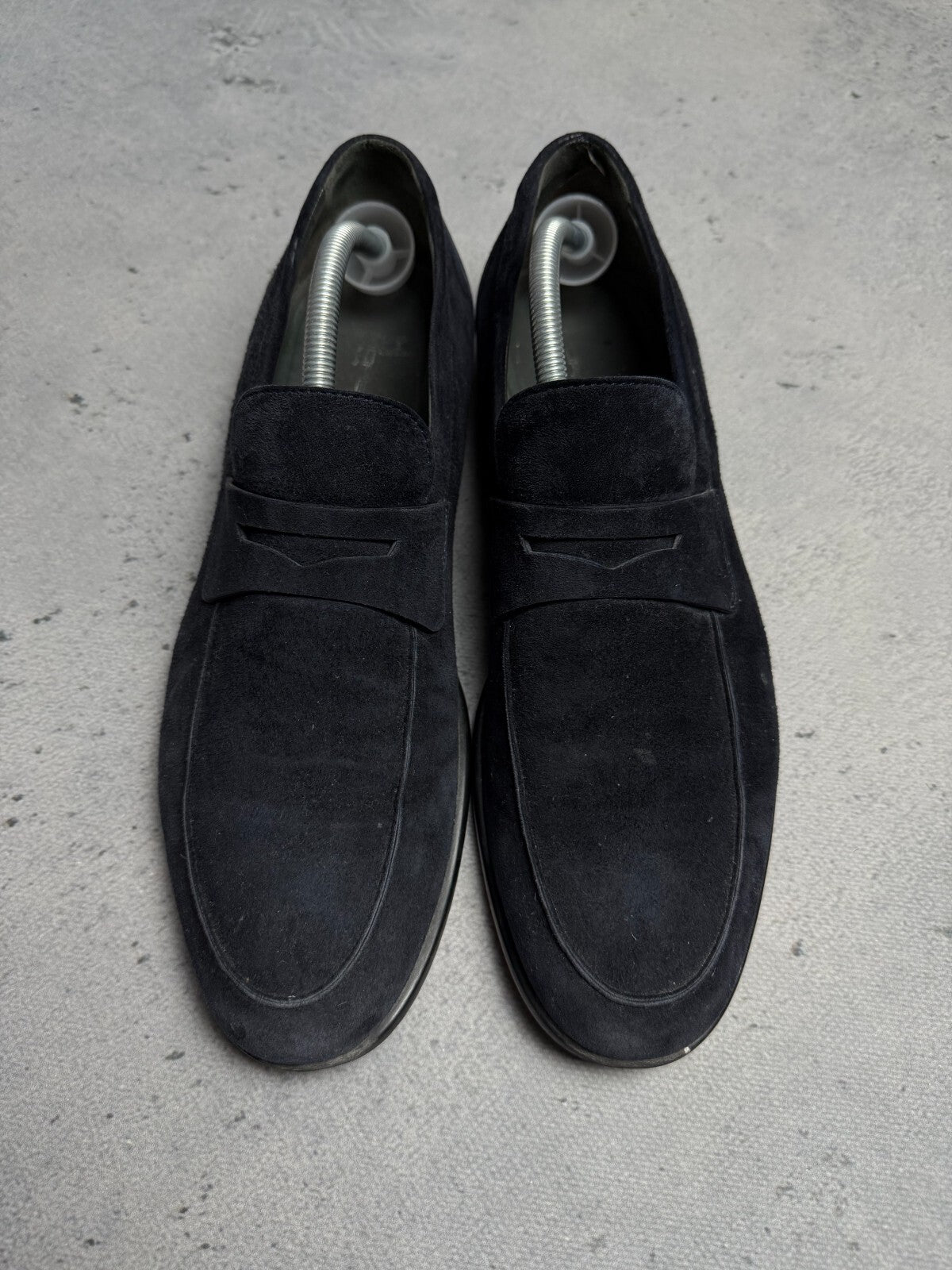 Moreschi 40131 Graz Suede Loafer Shoes Italy Lux Quality