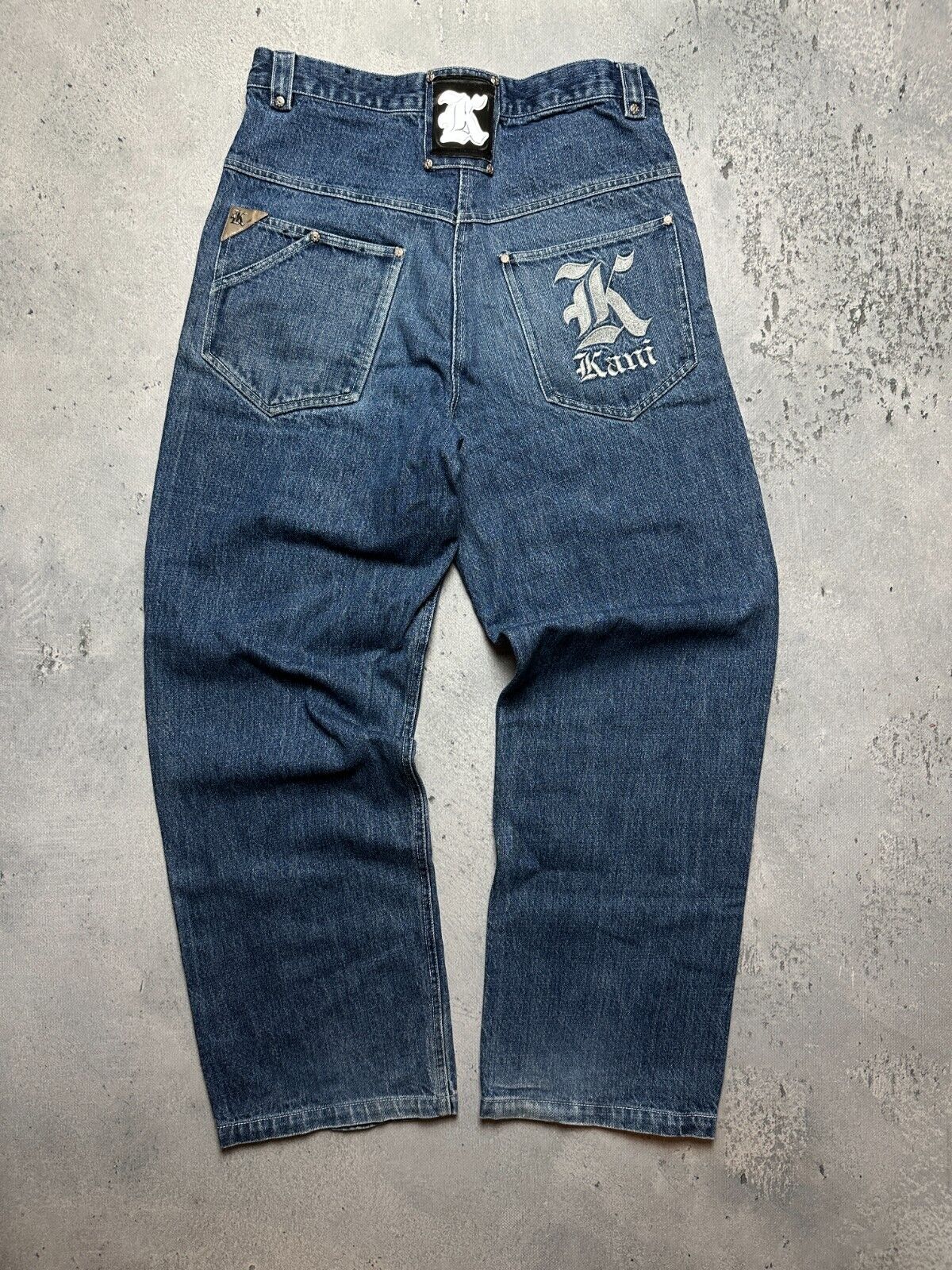 Rare Design Karl Kani Vintage 90s Rap Archive Jeans Wide Pants y2k Baggy 1900s