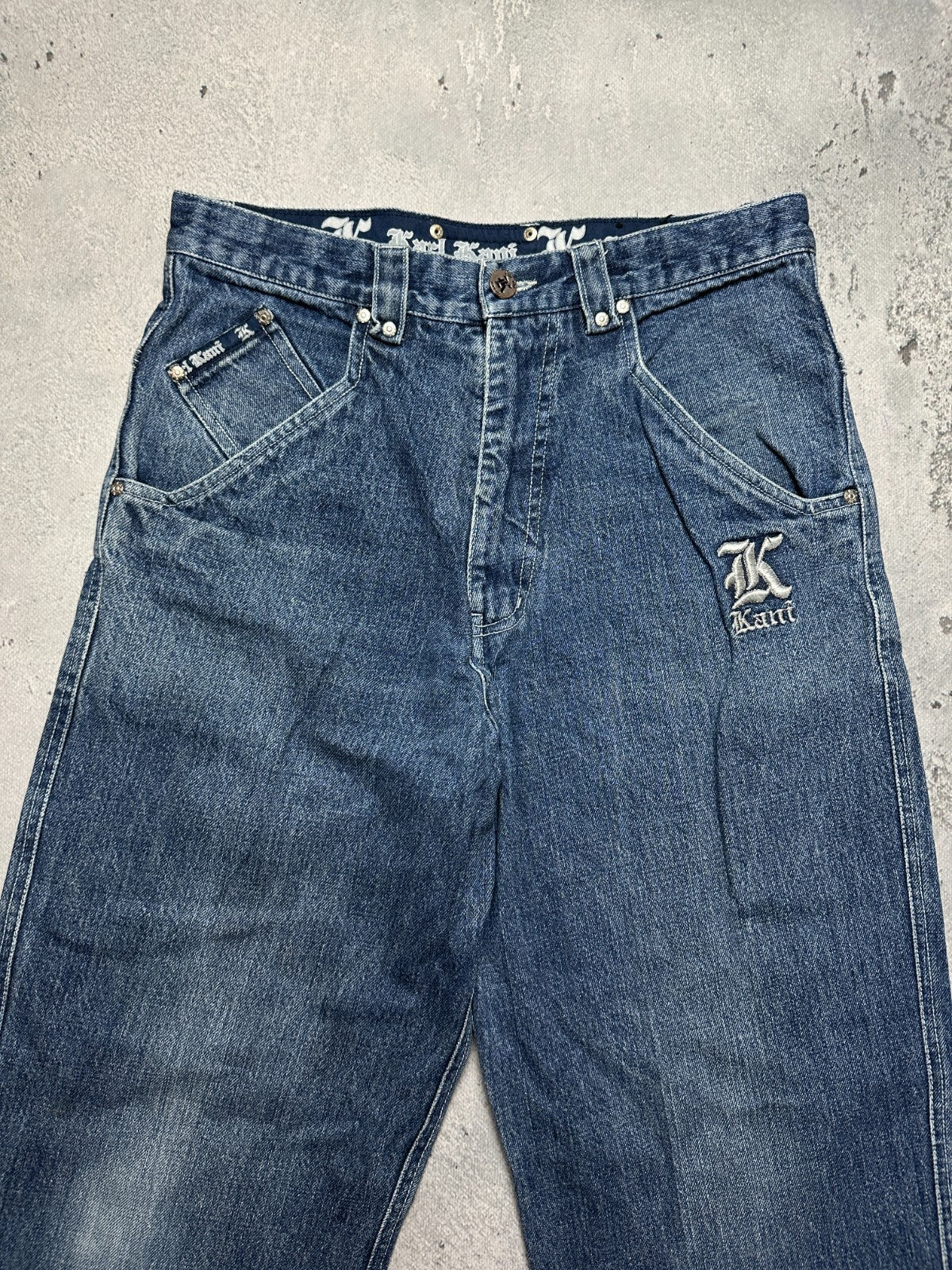 Rare Design Karl Kani Vintage 90s Rap Archive Jeans Wide Pants y2k Baggy 1900s