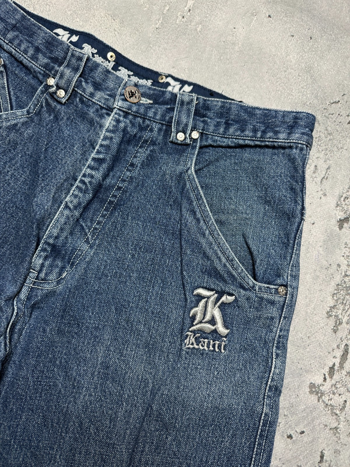 Rare Design Karl Kani Vintage 90s Rap Archive Jeans Wide Pants y2k Baggy 1900s