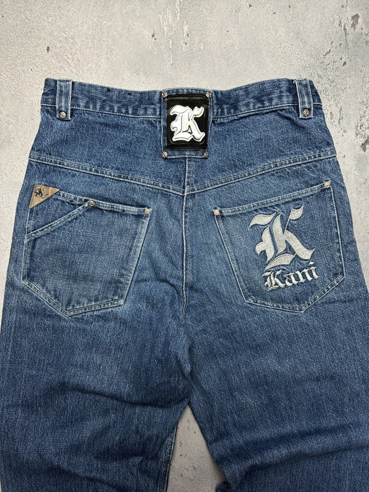 Rare Design Karl Kani Vintage 90s Rap Archive Jeans Wide Pants y2k Baggy 1900s