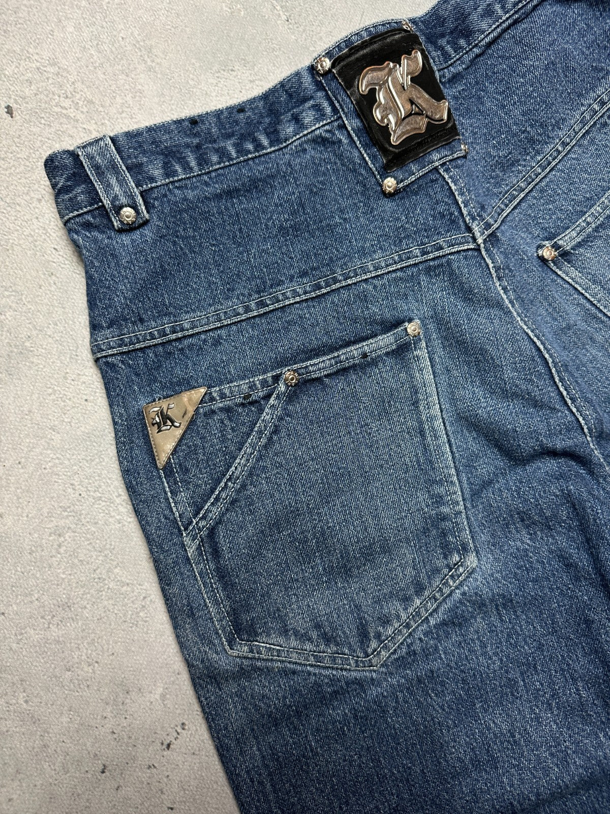 Rare Design Karl Kani Vintage 90s Rap Archive Jeans Wide Pants y2k Baggy 1900s