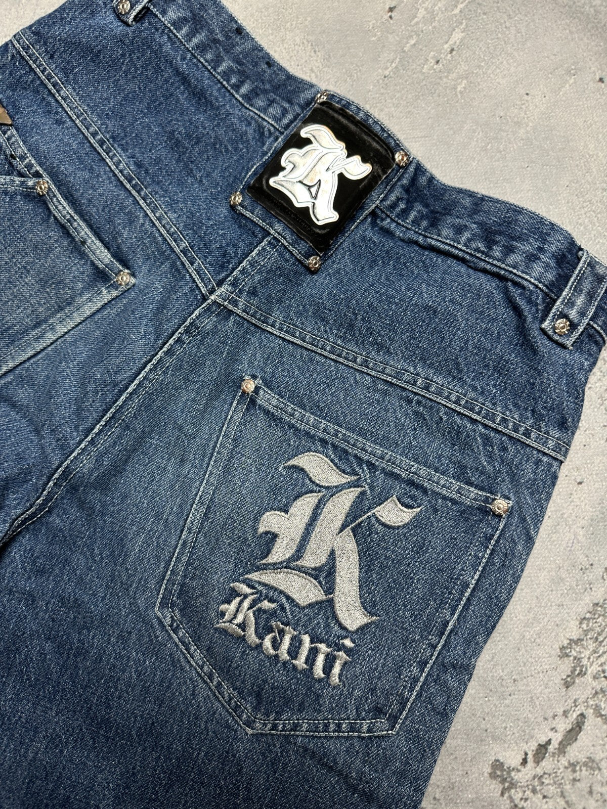 Rare Design Karl Kani Vintage 90s Rap Archive Jeans Wide Pants y2k Baggy 1900s