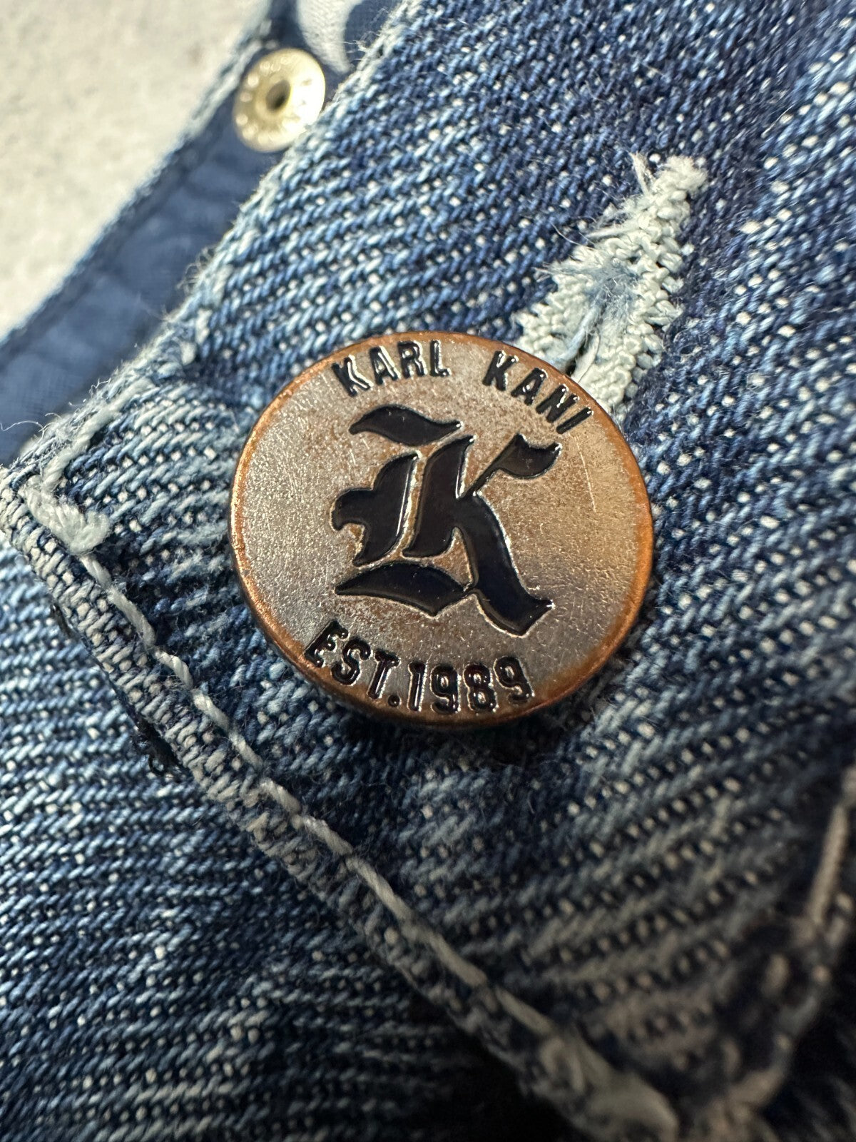 Rare Design Karl Kani Vintage 90s Rap Archive Jeans Wide Pants y2k Baggy 1900s