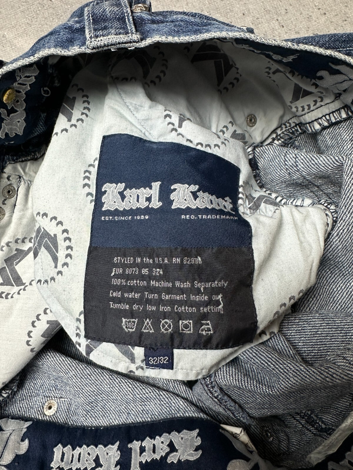 Rare Design Karl Kani Vintage 90s Rap Archive Jeans Wide Pants y2k Baggy 1900s
