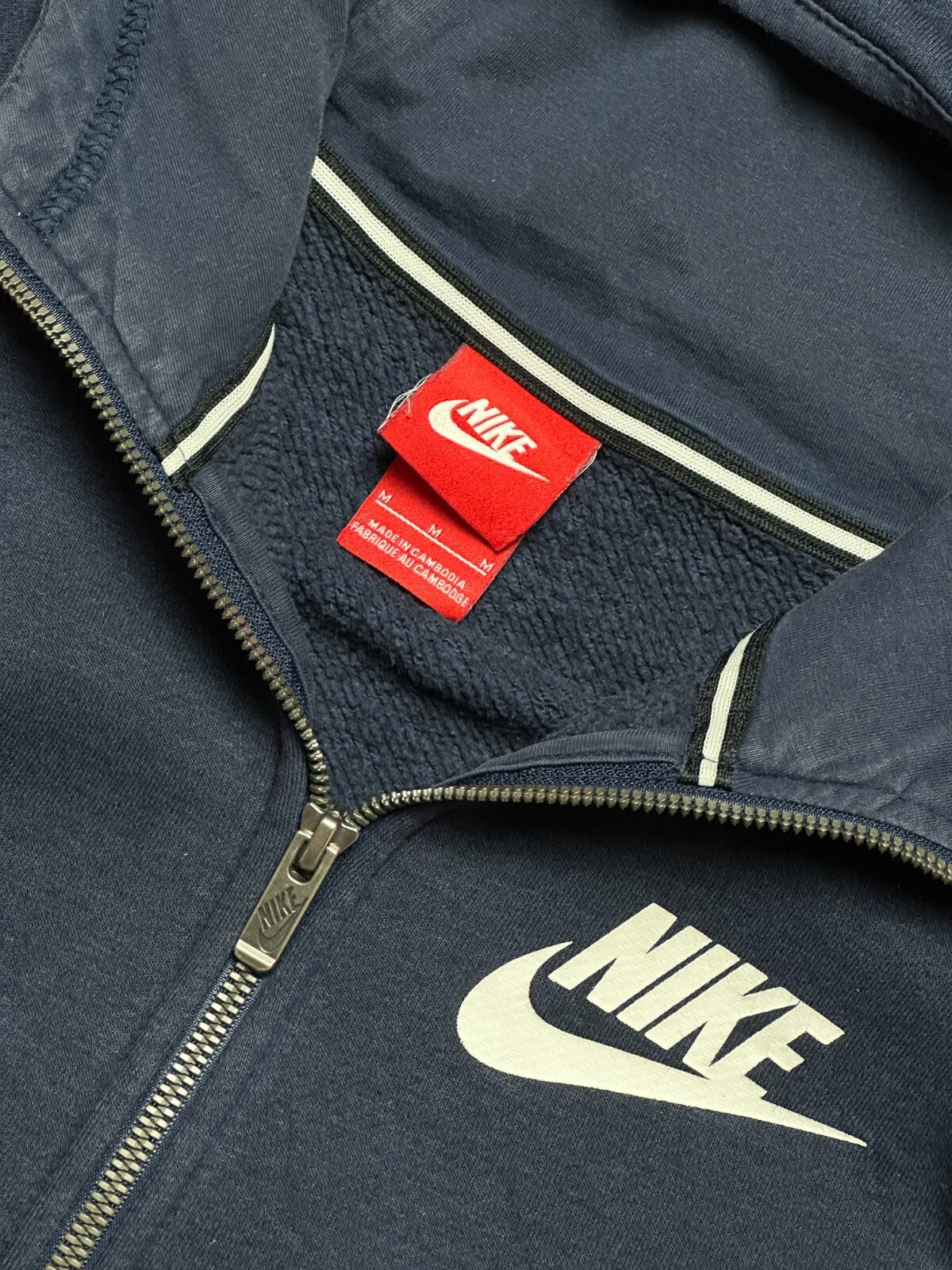 Hoodie Nike Zipper Vintage center logo Zip-Up swoosh hype