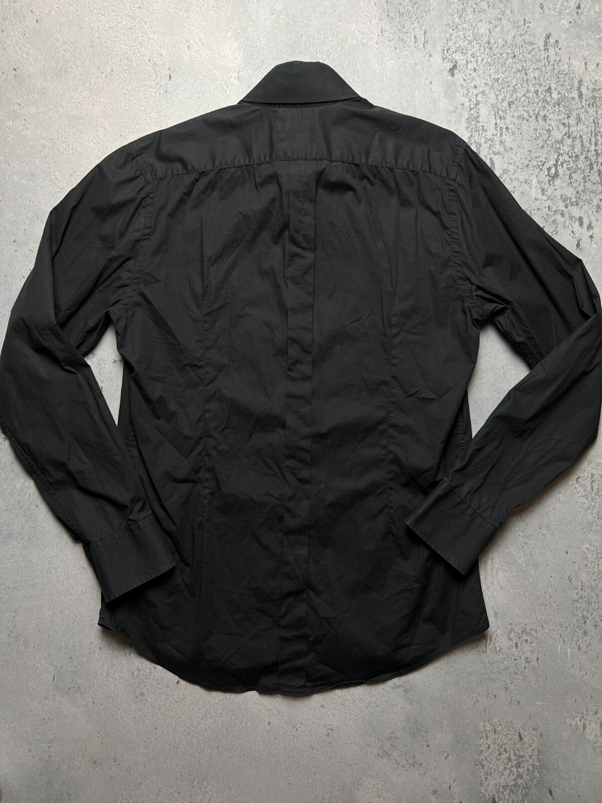 Dolce & Gabbana Vintage Full Black Long Sleeve Shirt Lux y2k