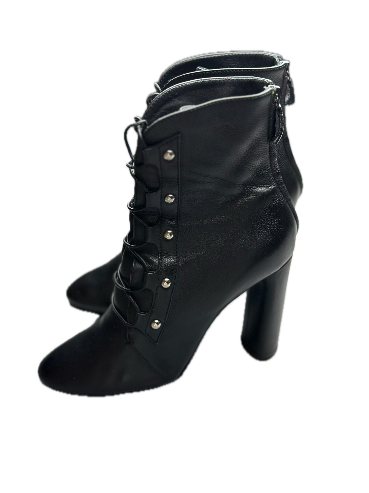 Casadei Laced Platform Ankle Leather Boots Italy 00s Hype