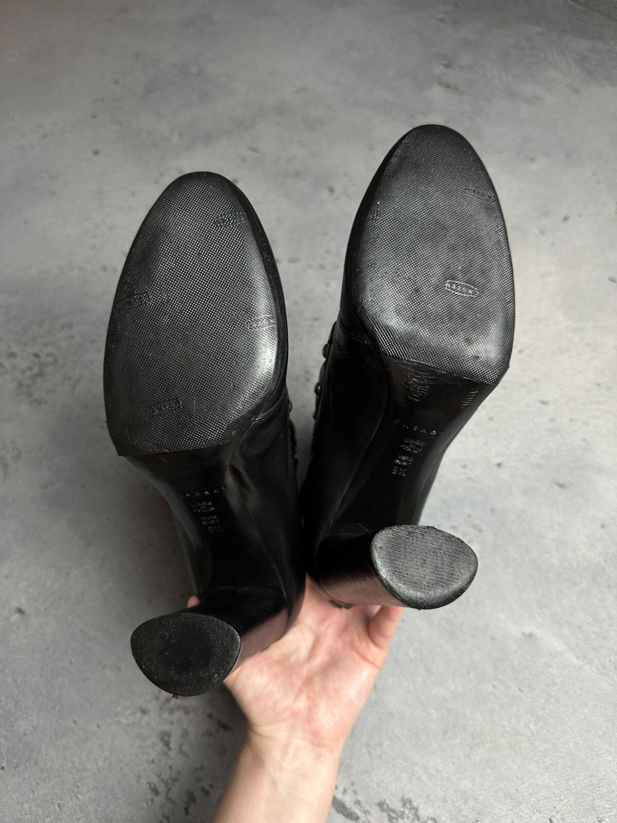 Casadei Laced Platform Ankle Leather Boots Italy 00s Hype