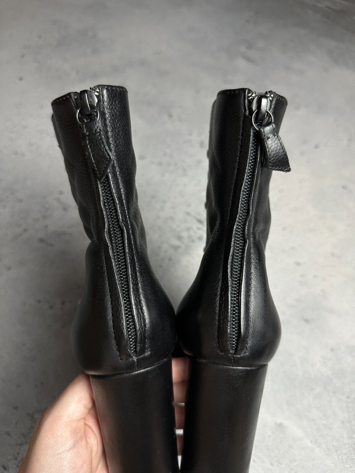 Casadei Laced Platform Ankle Leather Boots Italy 00s Hype